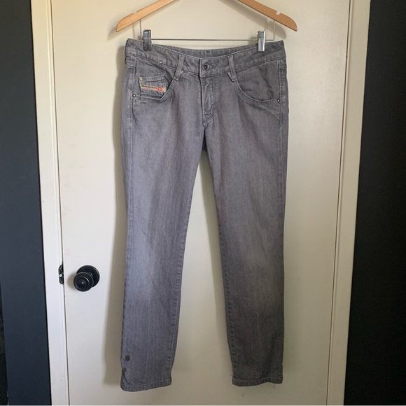 Vintage Y2K Diesel Low Rise Jeans 30 Grey - Picture 4 of 9